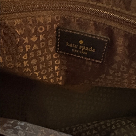 Kate Spade floral pebbled leather tote purse - Picture 10 of 13